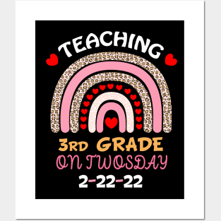 teaching 3rd grade on twosday 2222022 Posters and Art